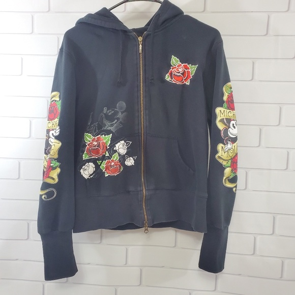 Disney Jackets & Blazers - Walt Disney World Mickey Roses Zip Up Hoodie